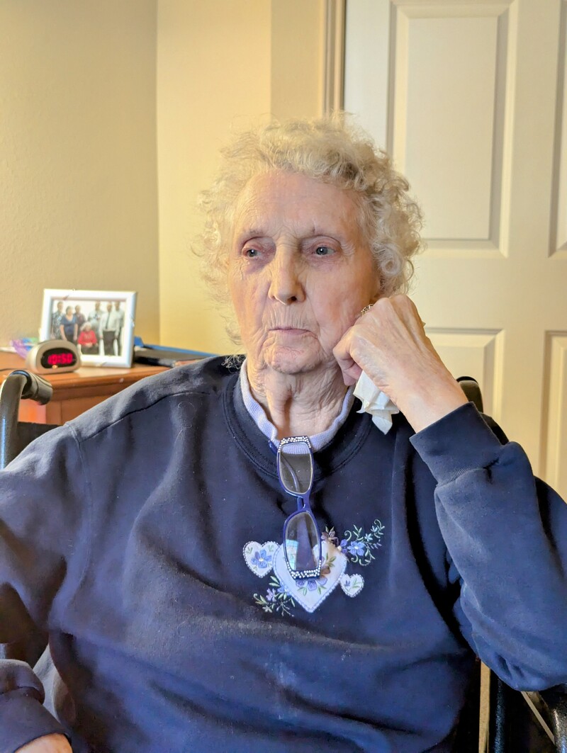 EJean in her room at the Rehab facility.