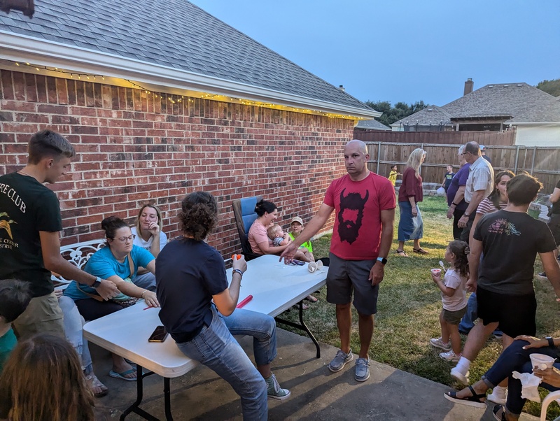 Lots of people went outside and it kind of surprised us since it was very warm.