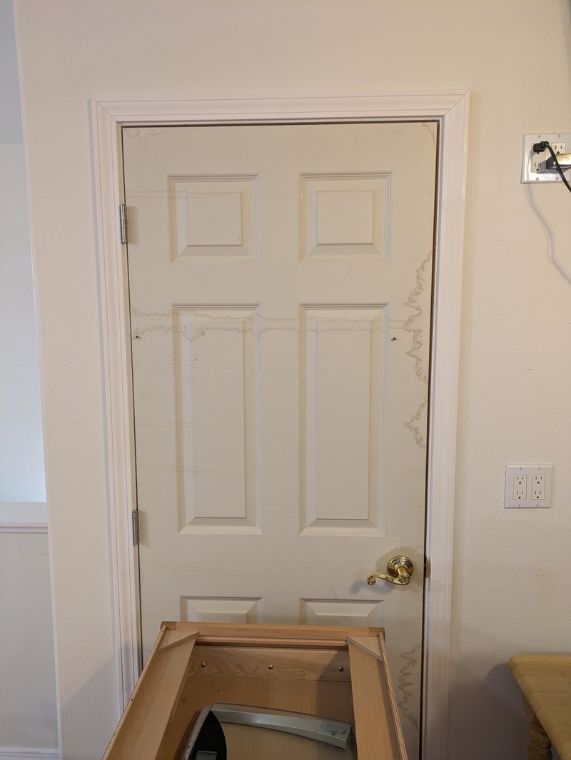 Rosewold Loft upgrades. This door needs to be painted.