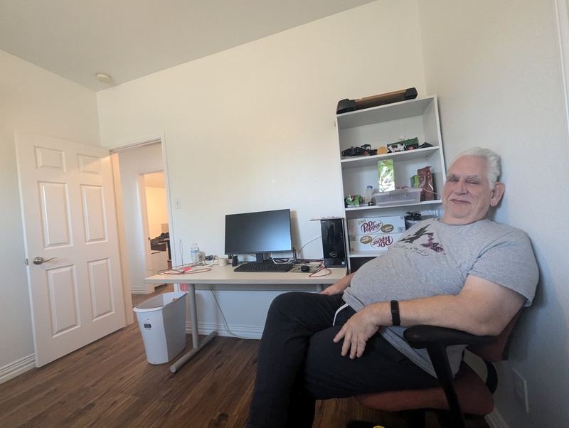 Don visiting Lois in her study.