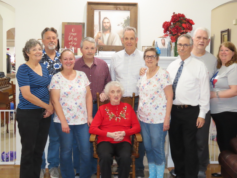 Maryjo, Perry, Cheryl, Brent, Steve, Cindy, Jim, Don, Lois, Jean