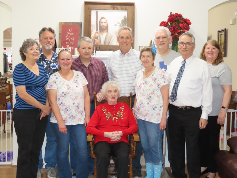 Maryjo, Perry, Cheryl, Brent, Steve, Cindy, Don, Jim, Lois, Jean