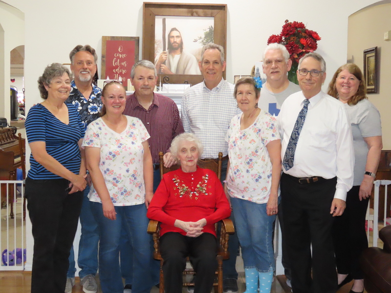 Maryjo, Perry, Cheryl, Brent, Steve, Cindy, Don, Jim, Lois, Jean