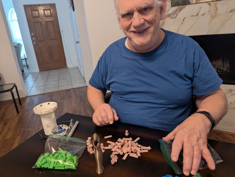 Two new colors of player pieces.