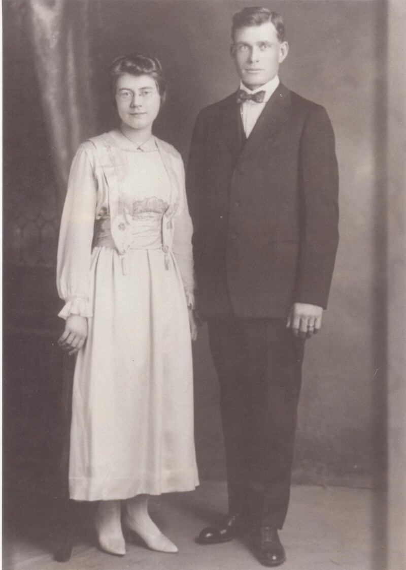 Lois's Mom's parents. Grandma and Grandpa Sundstrom.