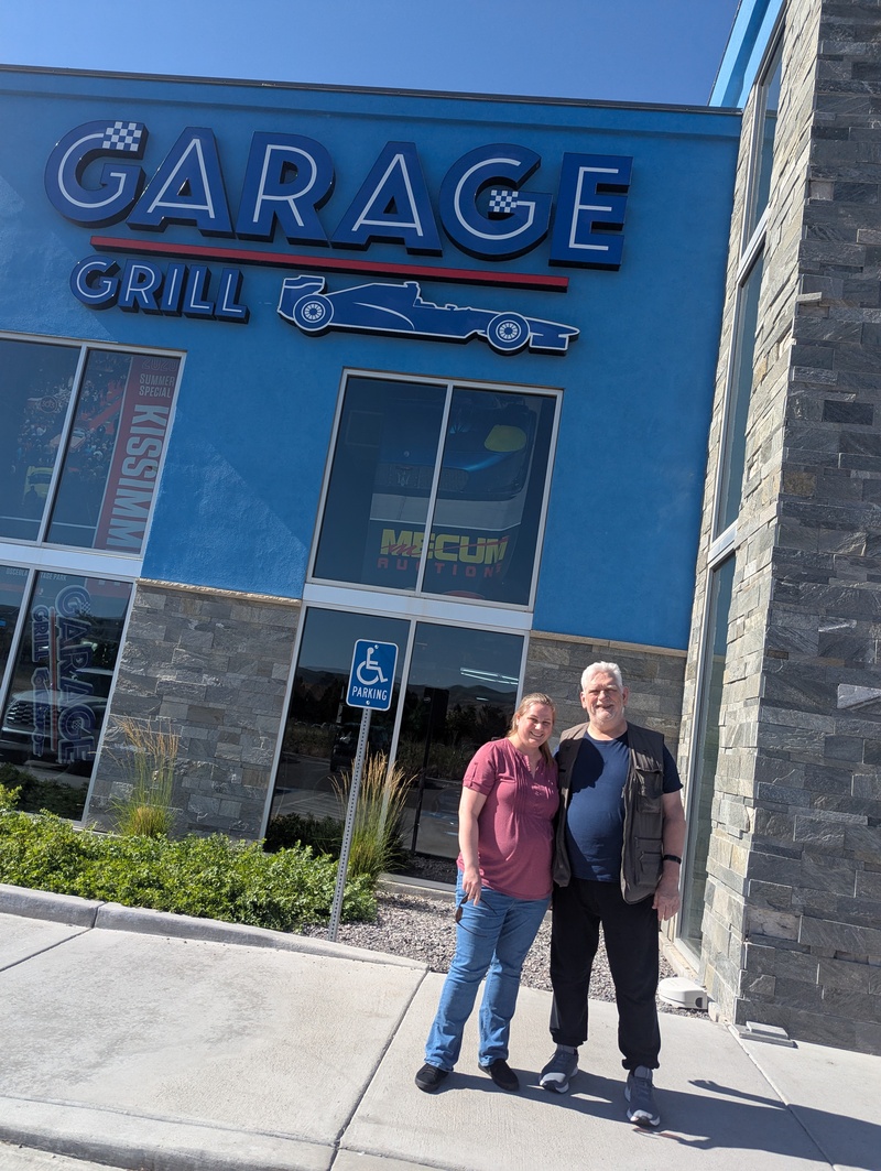 Keith and Stacia invited us out to Garage Grill.