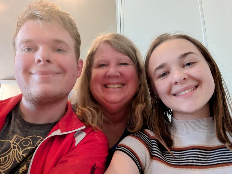 Caleb, Lois, Hollie Workman