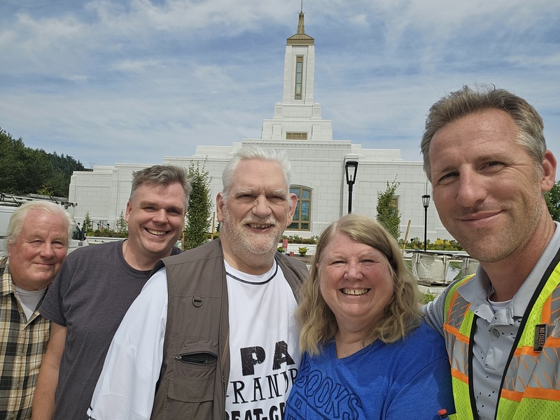 Dennis Clayton, Joseph, Don, Lois, James Rollins; Willamette Temple