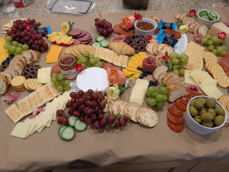 Shannon's Charcuterie Creation on our 9ft countertop