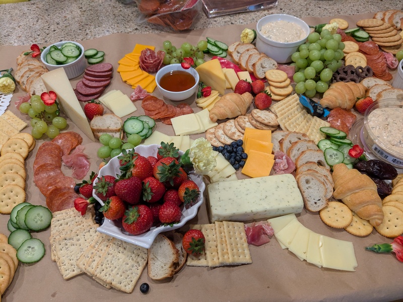 Shannon's Charcuterie Creation on our 9ft countertop