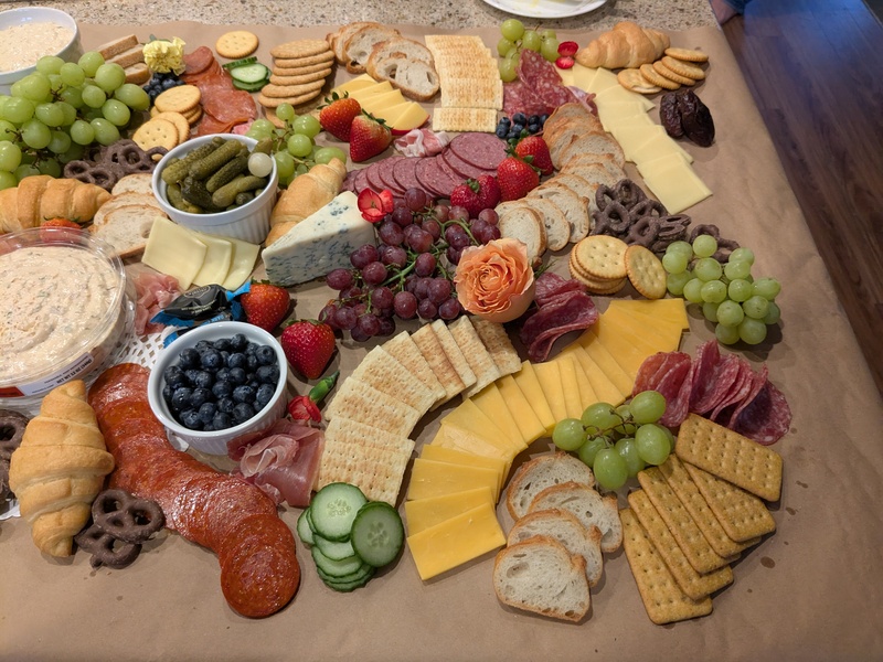 Shannon's Charcuterie Creation on our 9ft countertop