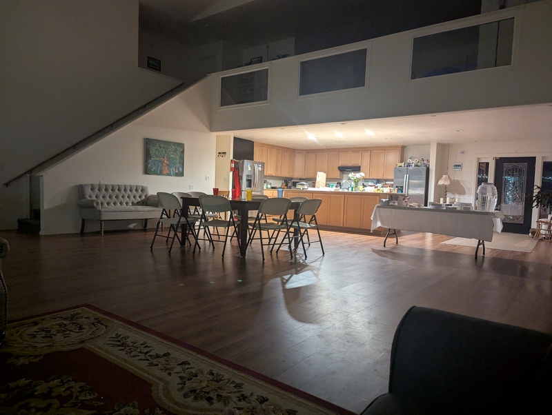 I was just impressed with how big the great room is as I sat enjoying all the days activities.
