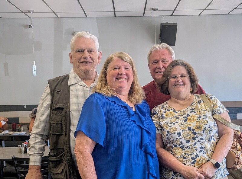 With Bill and Wendy Wilson at Coburg Mongolian Grill