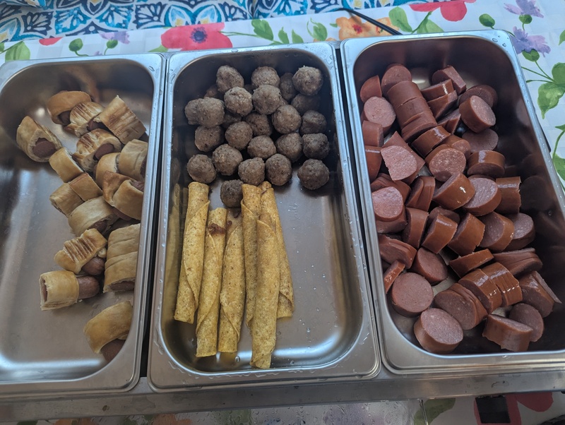 Texas 50th wedding celebration food.