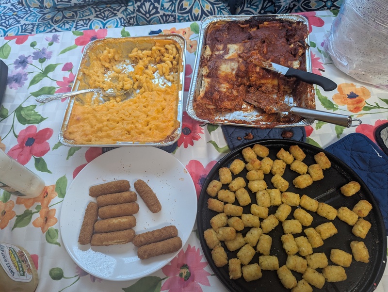 Texas 50th wedding celebration food.