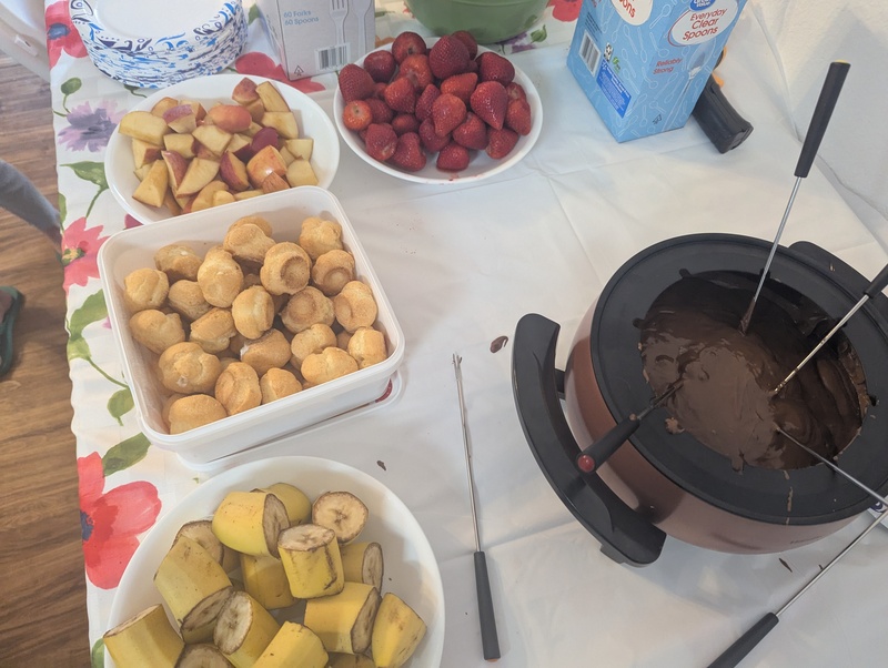 Texas 50th wedding celebration food.