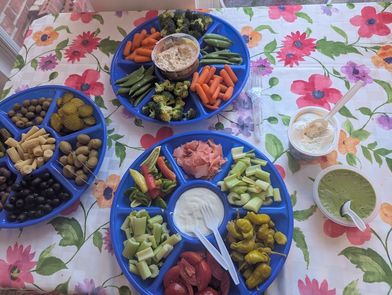 Texas 50th wedding celebration food.