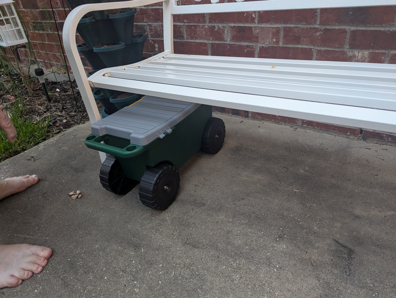 Where the cart will probably live.