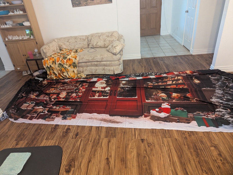 Garage Buddy Christmas garage door wrap.