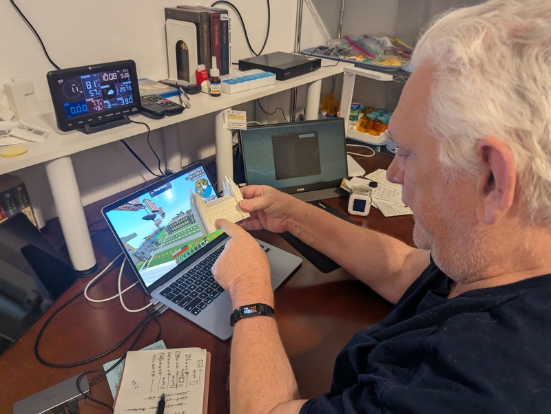 Don building the Salt Lake Temple in Minecraft