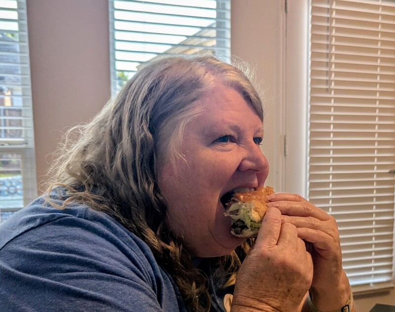 These were very filling burgers.