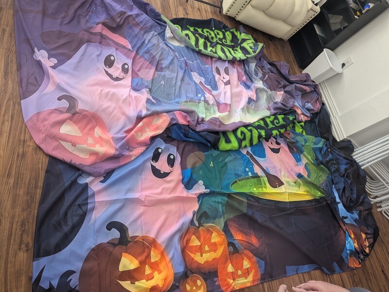 Garage Buddy coor covers, faded one on top, new one on the bottom.