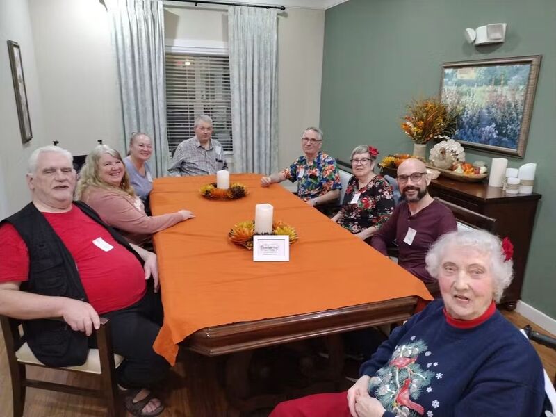 Thanksgiving dinner with Jean Colton, Don's mom.