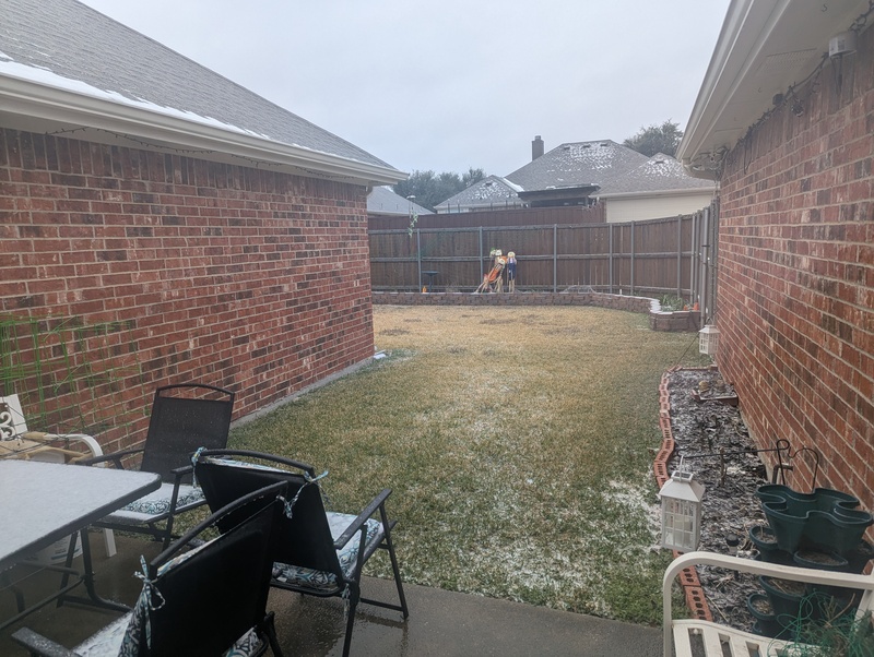 Saturday morning we woke up to a little bit of snow.