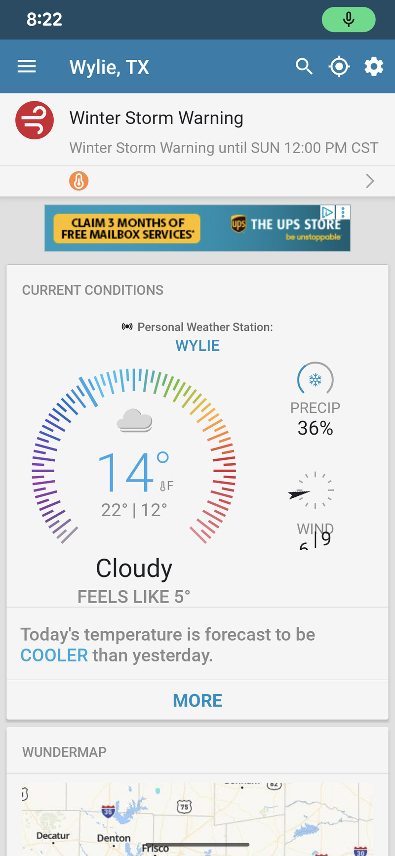 It got down to 12 supposedly while we were sleeping.