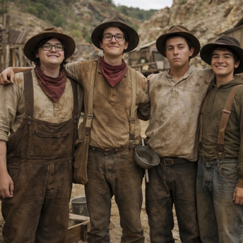 AI Western Joseph Fam: Timmy, Mikey, Alex, Kekoa