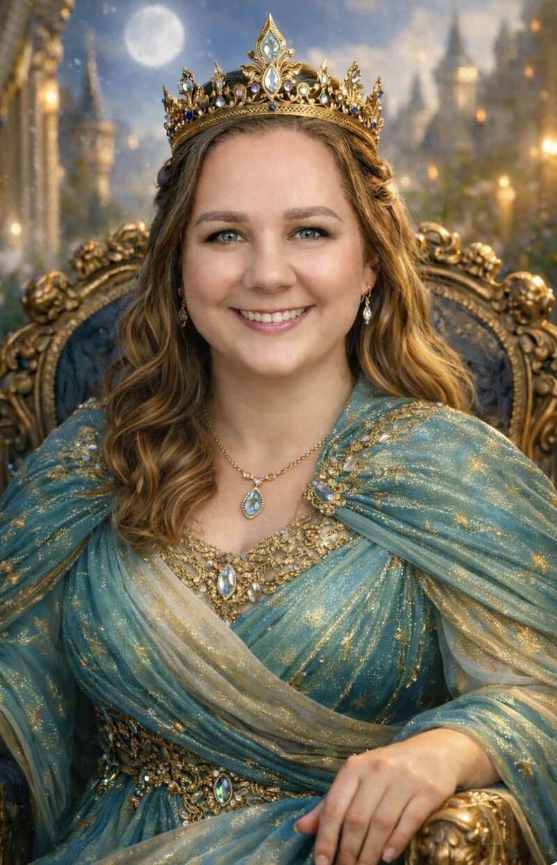 AI Royal Stacia with cape