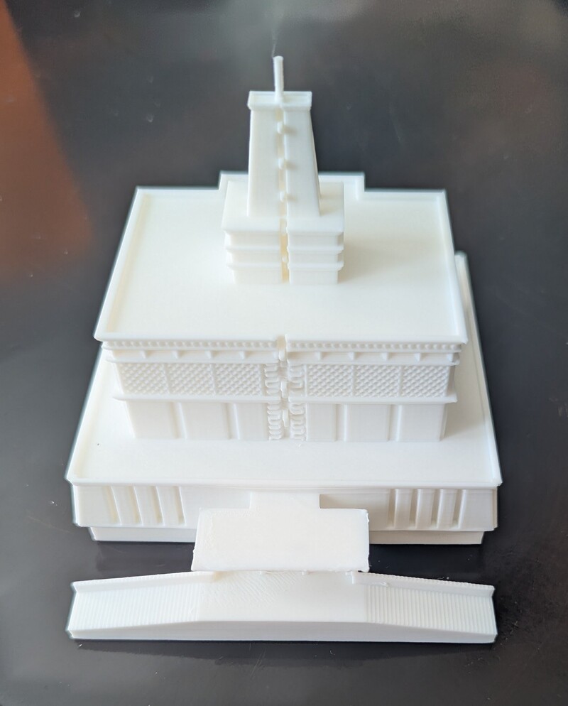 Mexico City temple 3D print for a friend.