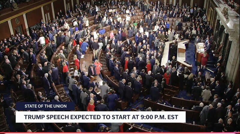 State of the Union screenshot. We watched all two hours of it.