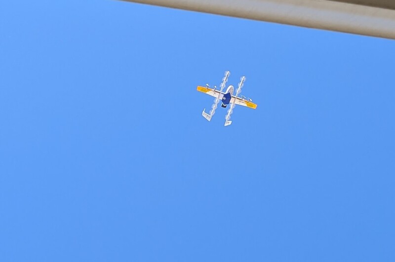Drone delivery. Meds from Walmart. So cool!
