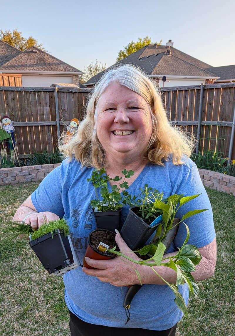 Lois is going to plant an herb garden.