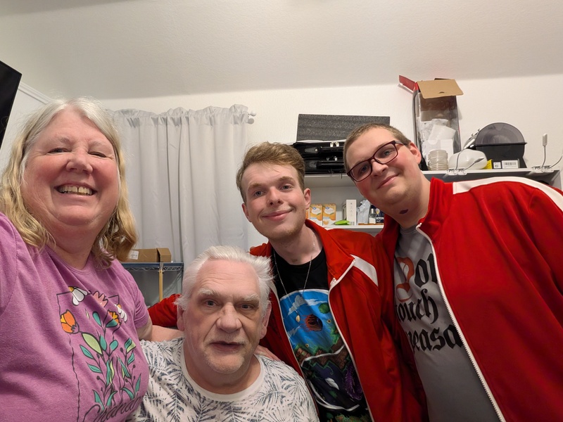 Lois and Don with Caleb and Josh Workman