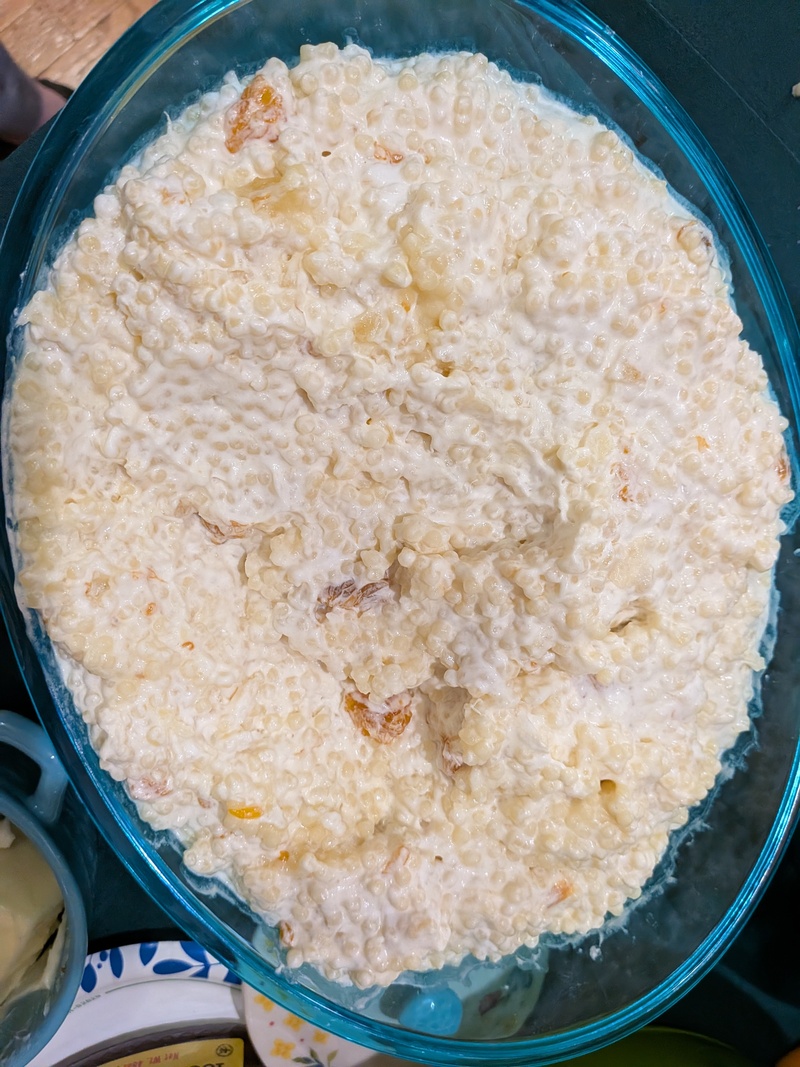 Frog-Eye salad for Palm Sunday dinner.