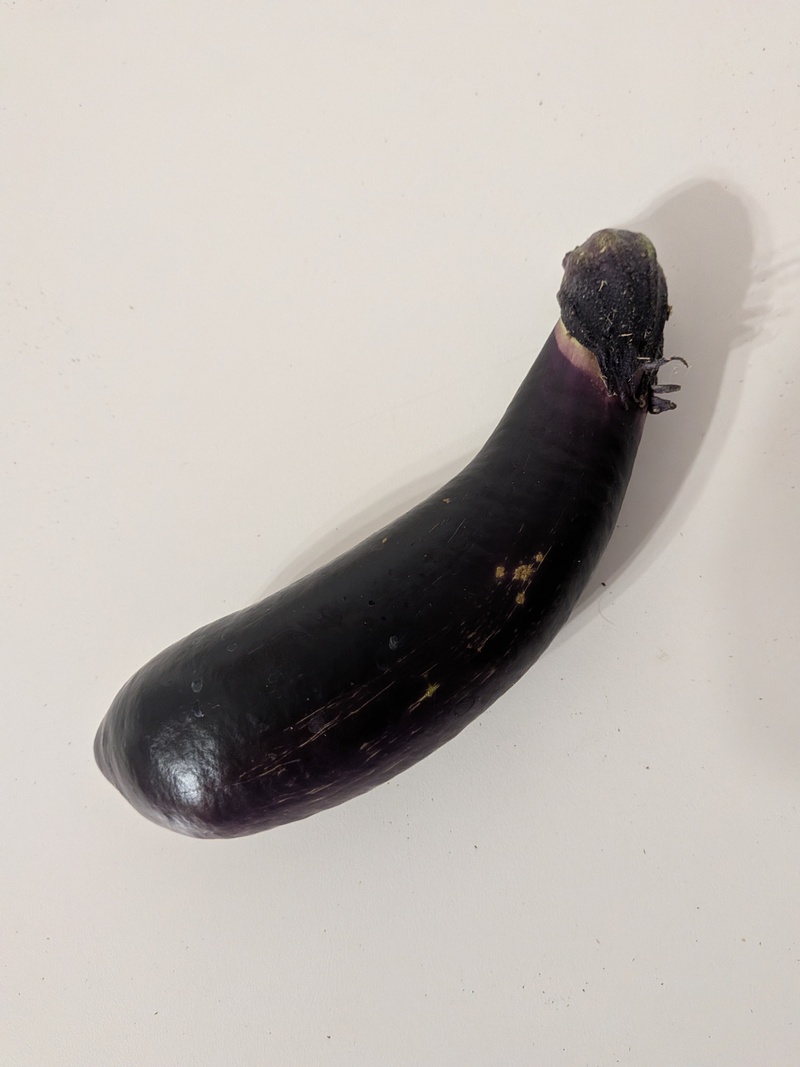 Or first eggplant. It was tasty.