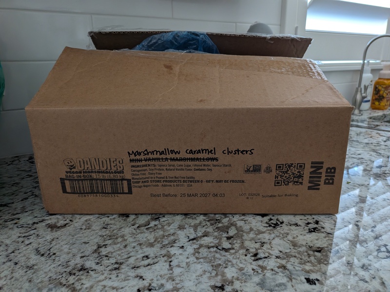 The box with 15 pounds