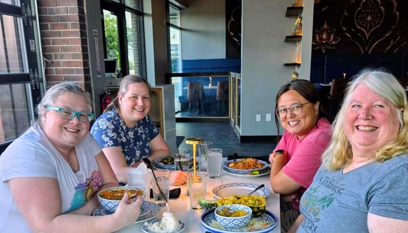 Larissa, Stacia, Zing Zing, Lois at Tuk Tuk's