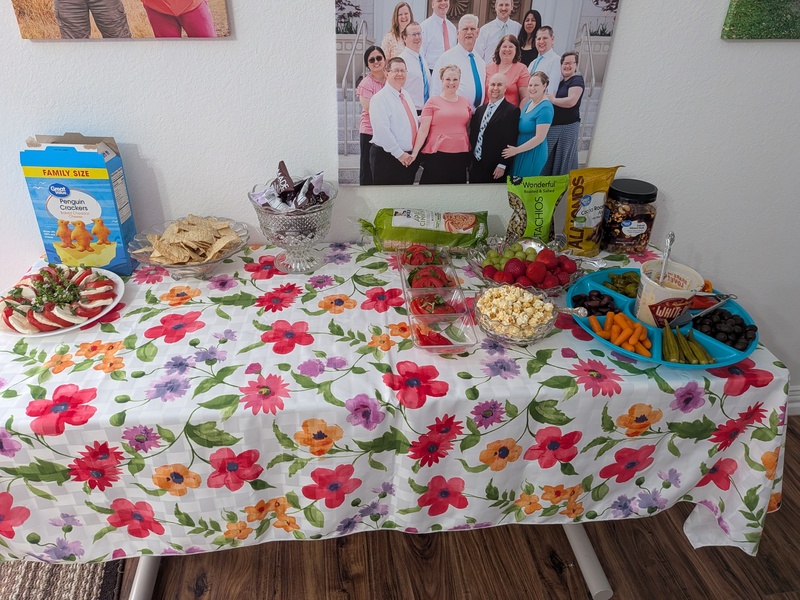 The food I brought. None of my companions food made it into the picture. She made a window salad, gluten free muffins that were delicious. And other things that escape my brain right now.