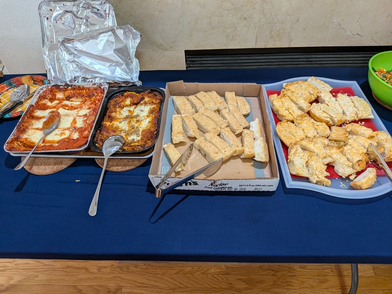 Brent and Cheryl's birthday food.