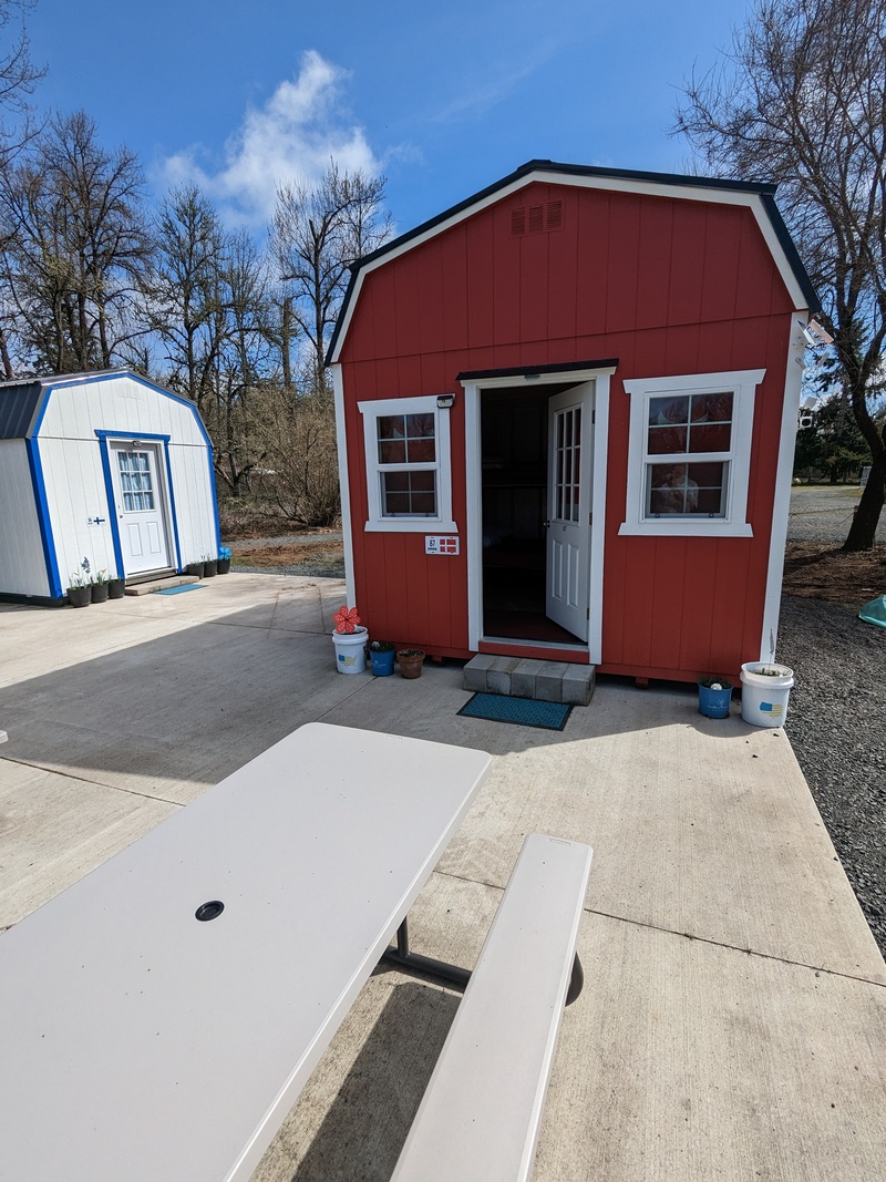 B7 Denmark is 12x12 and has two bunkbeds (twin over full, twin over twin).