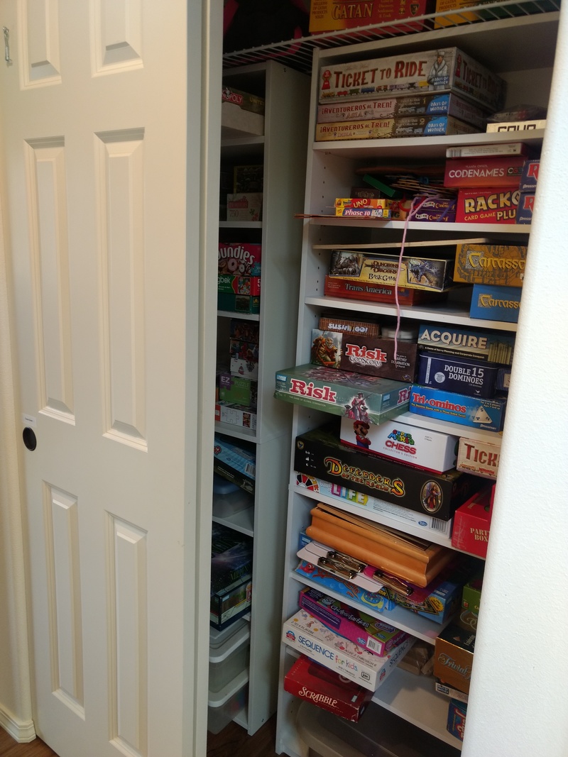 Great Room, Games Closet. Help Yourself.